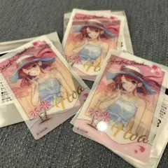 カラフルピーチ からぴち夏休み 東京ドームシティ　クリアカード　のあ　3枚