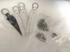 ネームタグ ネームキーホルダー アルファベット レザー