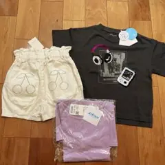 【新品・タグ付き】まとめ売り　Tシャツ、ショートパンツ、ワンピース