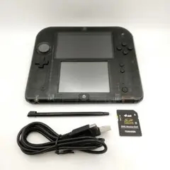 【動作品】ニンテンドー2DS クリアブラック(付属品あり)