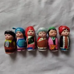 中国　土人形 置物 インテリア　民芸品 女 楽器 中国 土人形 置物 インテリア 民芸品 女 楽器