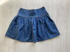 BLUE LABEL CRESTBRIDGE デニムスカート ロゴプレート