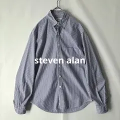 【秋物】steven alan スティーブンアラン ストライプシャツ 日本製