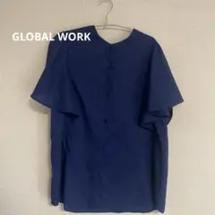GLOBAL WORK フレアスリーブブラウス