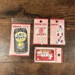 【新品】不二家お菓子ステッカー（レモスカ・ミルキー袋・ミルキー・キャンディ）