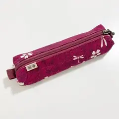 筆入れ 桜 トンボ 和風
