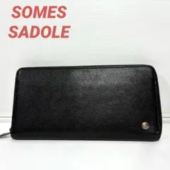 【良品】SOMES SADOLE 長財布 ラウンドジップ シルバー金具