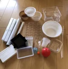 廃材　いろいろ　詰め合わせ　工作　自由研究 容器　ゼリー　30点