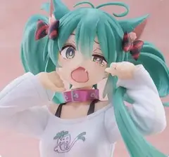 新品 初音ミク フィギュア 猫耳Tシャツ プライズ