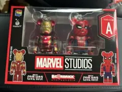 MARVEL ハッピーくじ ペア賞A ベアブリック　新品未開封