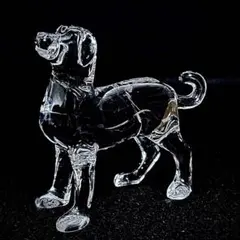 【美品】バカラ Baccarat クリスタル フィギュリン 犬 干支 戌