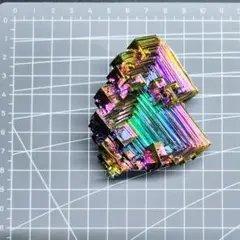 絶品　ビスマス結晶　ビスマス晶簇 142g【レインボーファクトリー】