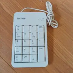 BUFFALO 有線テンキーボード BSTK100WH