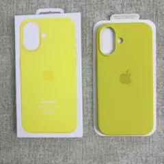 新品未使用· iPhone 16用イエローシリコンケース MagSafe対応