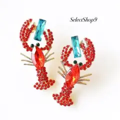 新品未使用品♡大ぶり生き物ザリガニゴールドヴィンテージ海外インポート個性的ピアス