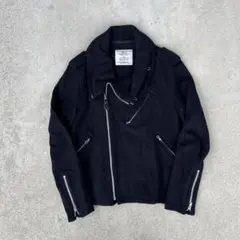 希少 goodenough ma-1 グッドイナフ ライダース 袖切替 黒 レア
