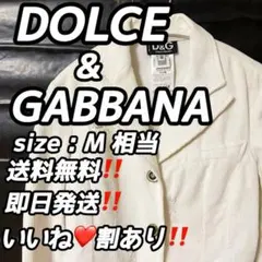 ❤️入手困難❤️ドルチェu0026ガッバーナ テーラードジャケット 白ホワイト Mイタリア製