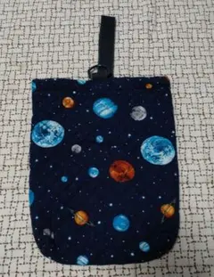 宇宙の惑星柄 シューズバッグ