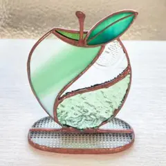 【専用出品】ステンドグラス リンゴ グリーン