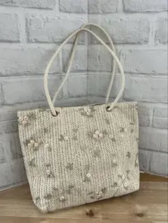 ✴︎花柄刺繍✴︎トートバッグ✴︎