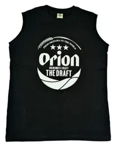 XLサイズ 正規品 オリオンビール ノースリーブ Tシャツ 黒 タンクトップ