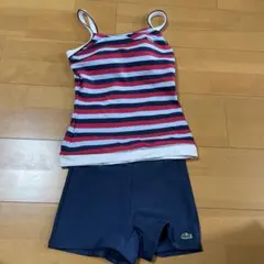 【新品未使用】Lacoste （ラコステ）水着上下セット9M/ゴーグル・キャップ 刺繍入り6方キャップ （キャップ）｜LACOSTE / ラコステ