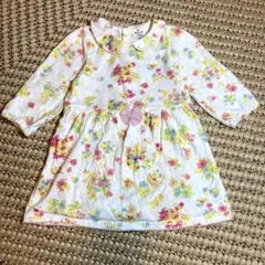 Bijoux & Bee フラワープリント ワンピース スカート付ロンパース80