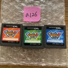 a126 イナズマイレブン3DSソフト 3本セット ボンバー　スパーク
