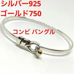 フラットワイヤー バングル ティファニー シルバー ゴールド