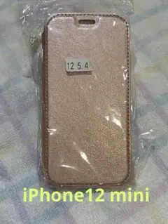 新品未使用 iPhone12 mini 手帳型ケース 背面クリア