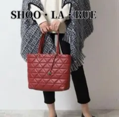 新品タグ付✨シューラルー トライアングルキルトトートバッグ レッド アウトドア