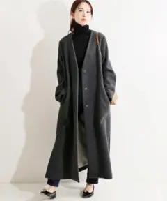 ✨高級ライン冬コーデ✨ IENA LA BOUCLE ノーカラーコート 38