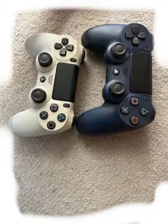 PS4 ワイヤレスコントローラー ホワイト ネイビー