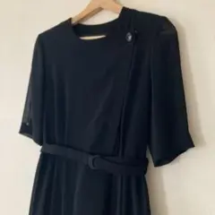 ブロドール　ブラックフォーマル　ワンピース 9号　礼服　喪服　プリーツ