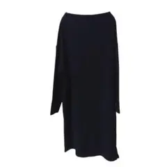 Zelal ゼラール 【M】ひざ丈ワンピース 美品 ノーカラー レディース