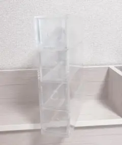 無印良品　透明アクリル小物収納 4段　アクリルメガネ·小物収納ケース