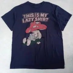 SMURF スマーフ 古着 Tシャツ Lサイズ ネイビー