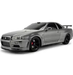 ウェットティッシュケース 日産スカイライン GT-R (BNR34) ガンメタ