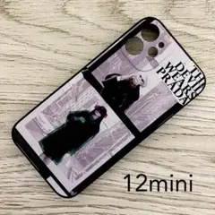 【美品】プラダ iPhoneケース iPhone12mini ブラック 三角ロゴ 美品】プラダ iPhoneケース iPhone12mini ブラック 三角ロゴ