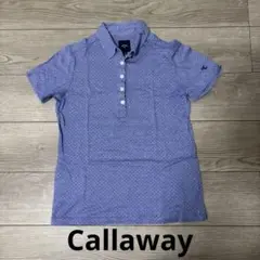 Callaway ドット柄 紫色 シャツ Mサイズ