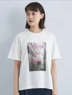 【新品タグ付き】ホワイト グラフィックプリント Tシャツ