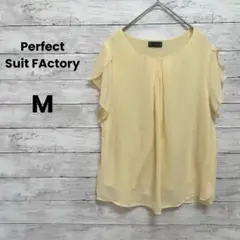 【Perfect Suit FActory】ブラウス　プルオーバー（M）シフォン