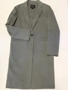 セオリー ロングコート ダブルフェイス チェスターコート カシミア混 グレー P