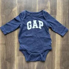 【美品】GAP ロゴボディスーツ 0m-3m ネイビー