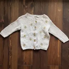《GROWN》カーディガン ニット サイズ0 6-12m ベージュ