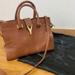 【極美品】サンローラン Saint Laurent カバスバッグ ブラウン