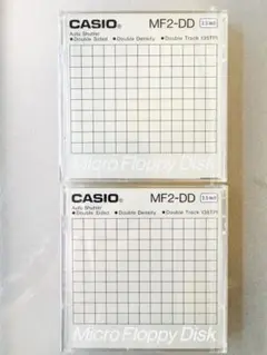 フロッピーディスク MF2-DD CASIO 3.5inch 2枚
