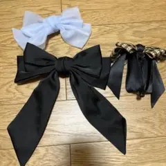 シーイン　大きめリボンバレッタセット