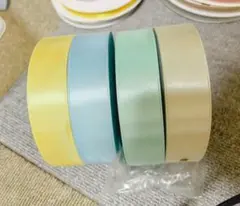 両面サテンリボン　4本セット