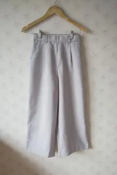 ☆pink adobe ピンクアドベ ライトグレー ワイドレッグスラックス S☆